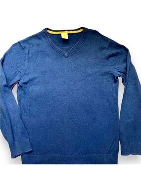 TUCKER + Tate blue V neck sweater size M (10-12)